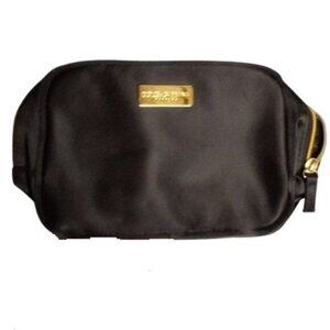 Dolce & Gabbana Parfums Black Nylon Gold Tone Zip Pouch Cosmetic Bag